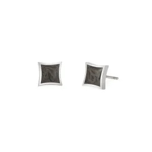 Luminary Stud Cremation Earrings in Sterling Silver