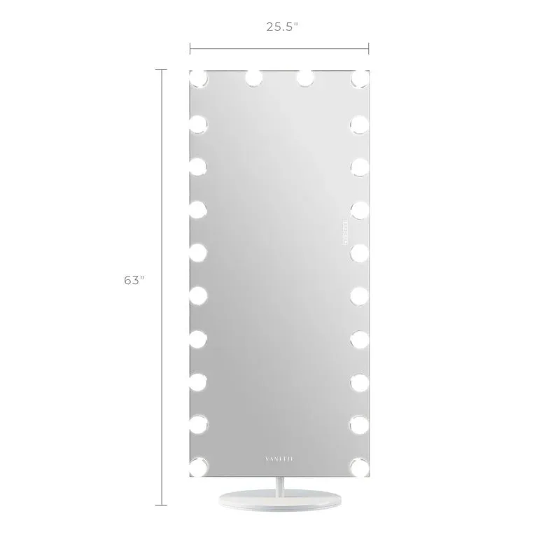 LUXE Hollywood Vanity Mirror - Full Length with Swivel 180º Stand & LCD Touchscreen