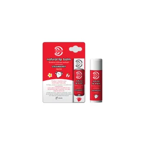 Luxurious Natural Deeply Moisturizing, Plumping and Protecting Lip Balm 4 pack (Strawberry or Peach)