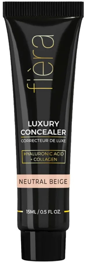 Luxury Concealer with Anti-Aging Ingredients - Full Coverage for Dark Circles, Wrinkles, Fine Lines, and Spots, Suitable for All-Day Wear, for Mature Skin - Neutral Beige, 0.5 FL. OZ. / 15 ML