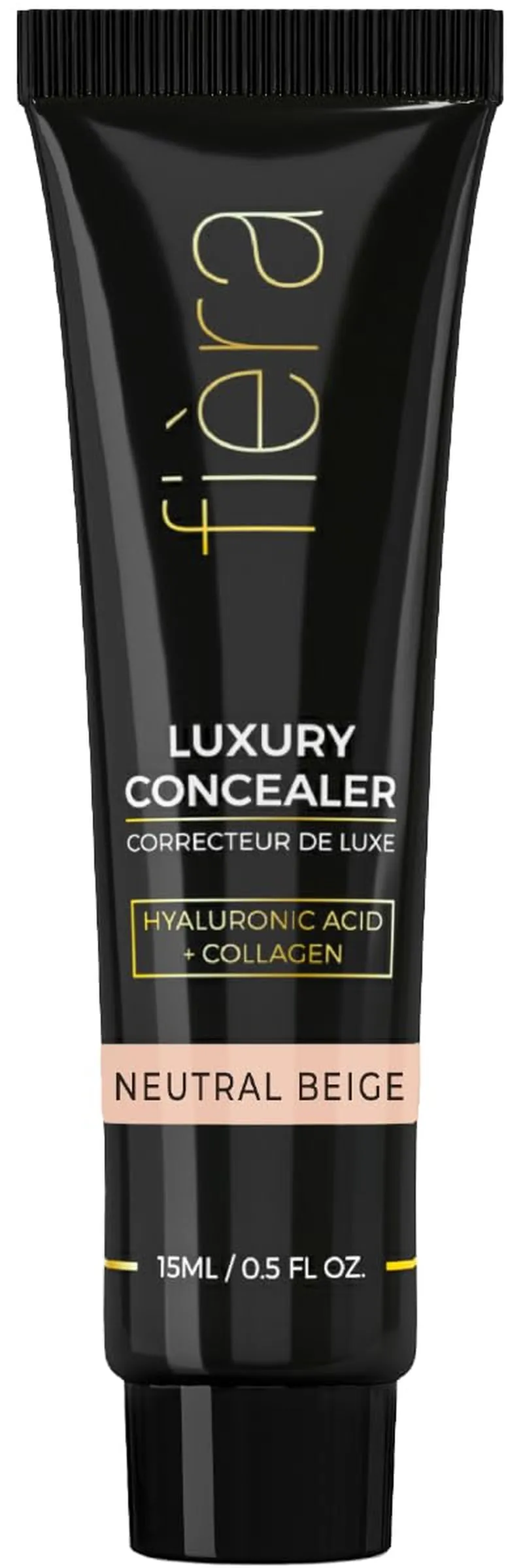 Luxury Concealer with Anti-Aging Ingredients - Full Coverage for Dark Circles, Wrinkles, Fine Lines, and Spots, Suitable for All-Day Wear, for Mature Skin - Neutral Beige, 0.5 FL. OZ. / 15 ML
