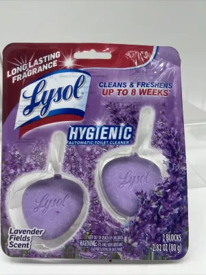 Lysol No Mess Automatic Toilet Bowl Cleaner Lavender Fields 2/Pack 83722