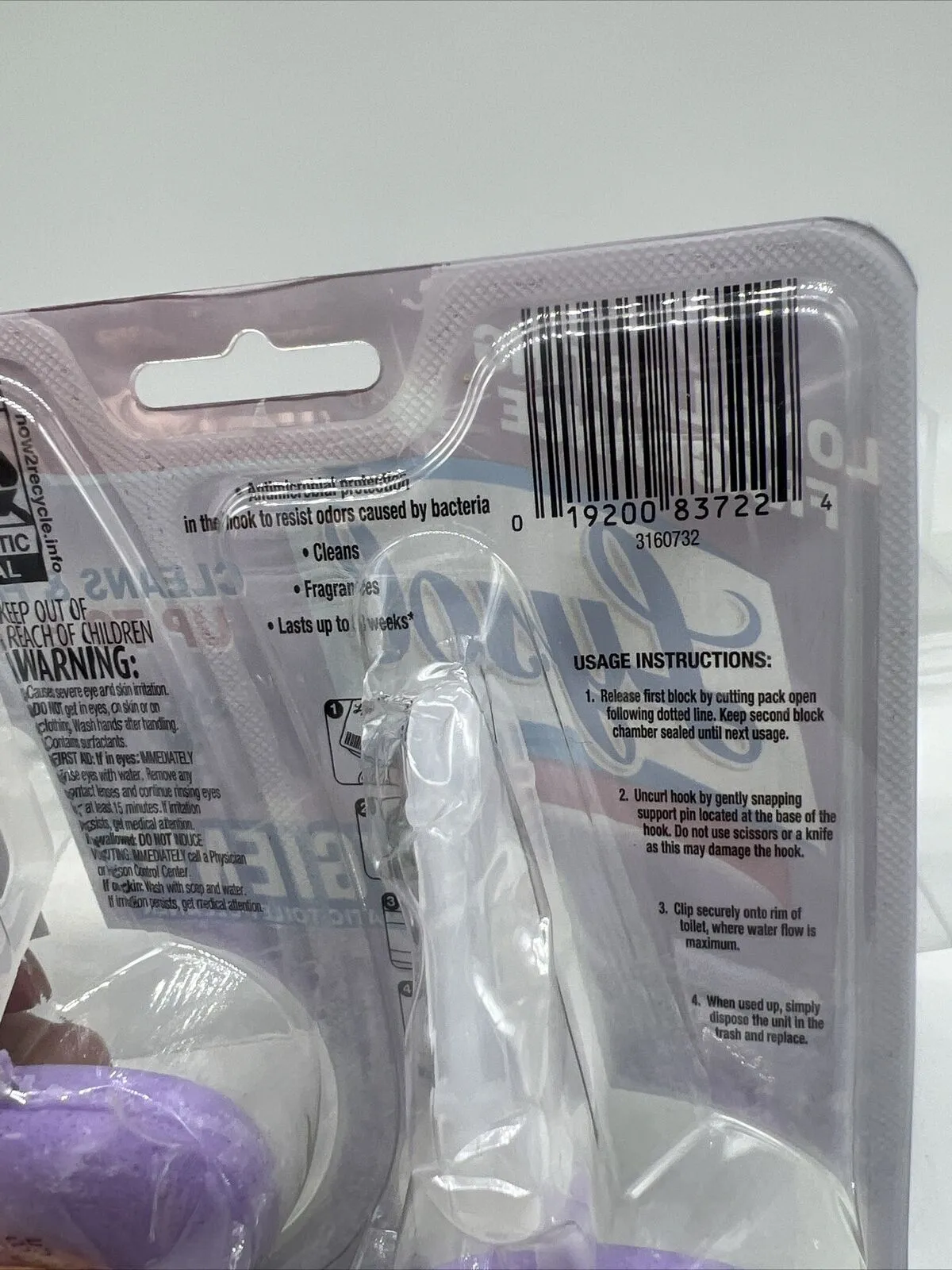 Lysol No Mess Automatic Toilet Bowl Cleaner Lavender Fields 2/Pack 83722