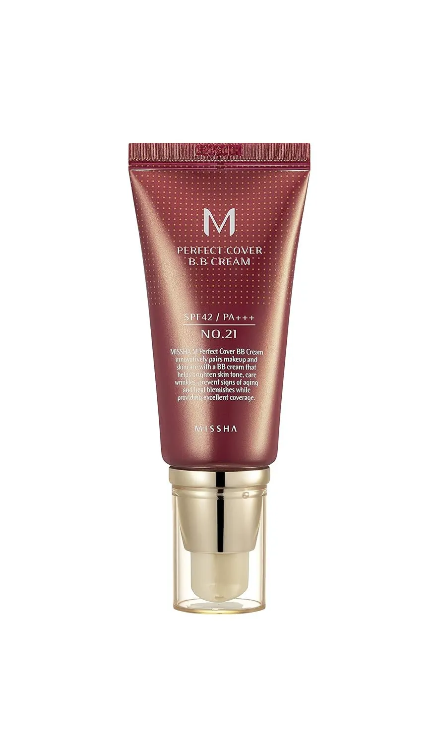 M Perfect BB Cream No.21 Light Beige for Bright Skin SPF 42 PA     1.69 Fl Oz - Tinted Moisturizer for Face with SPF
