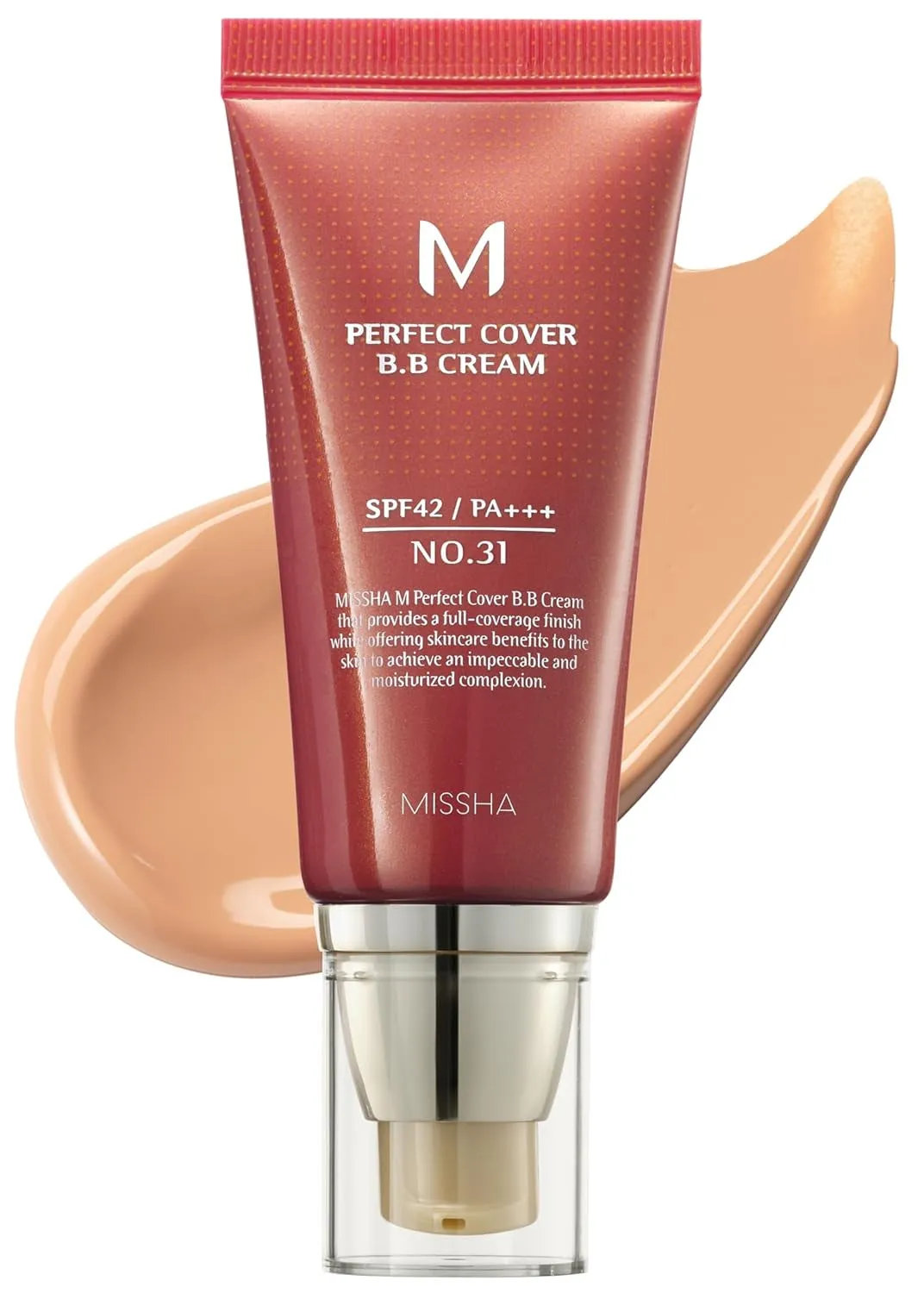 M Perfect BB Cream No.21 Light Beige for Bright Skin SPF 42 PA     1.69 Fl Oz - Tinted Moisturizer for Face with SPF