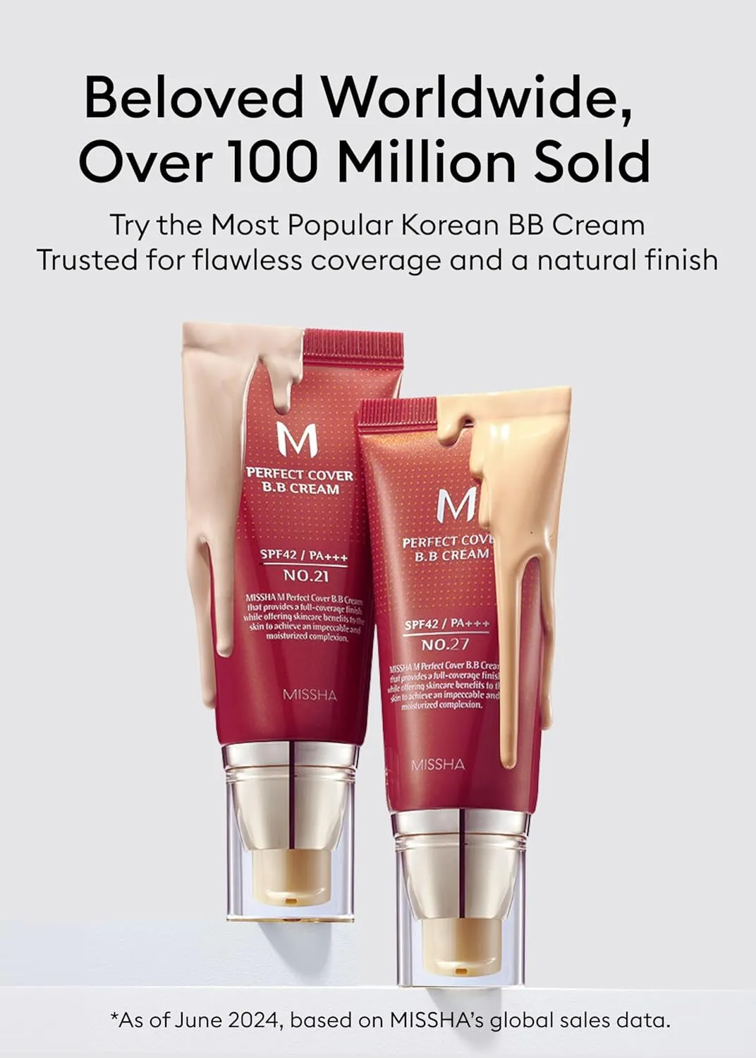 M Perfect BB Cream No.21 Light Beige for Bright Skin SPF 42 PA     1.69 Fl Oz - Tinted Moisturizer for Face with SPF