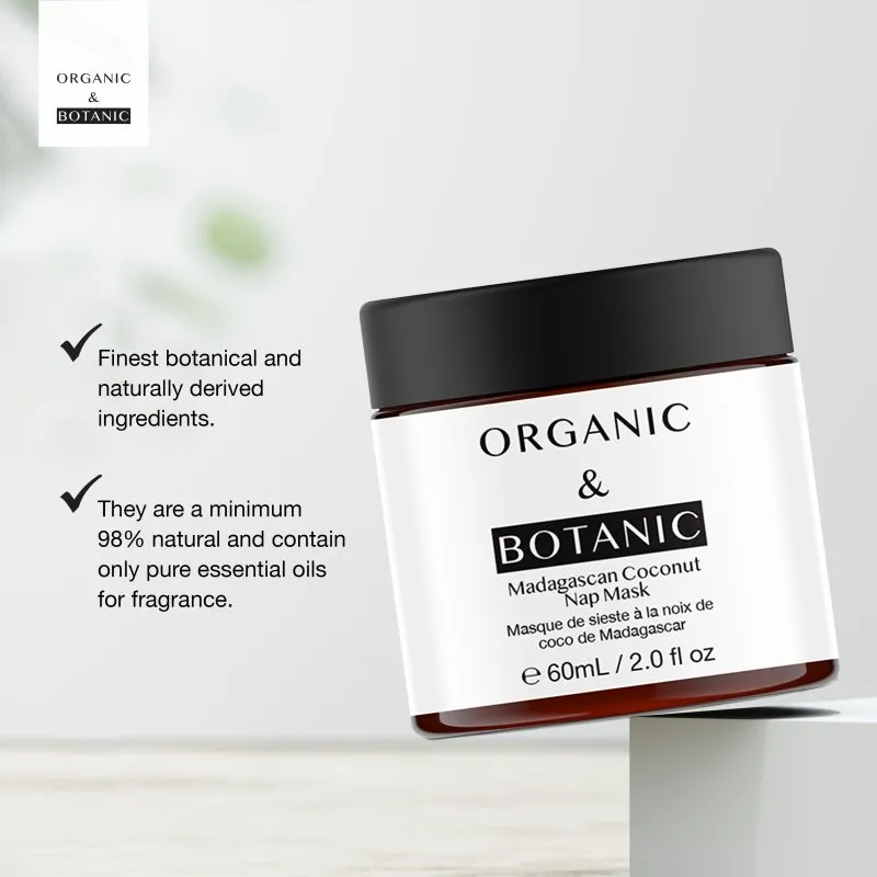 Madagascan Coconut Hydrating Nap Mask - 60ml - Revitalizing & Replenishing with Vitamin C for Radiant, Dewy Skin