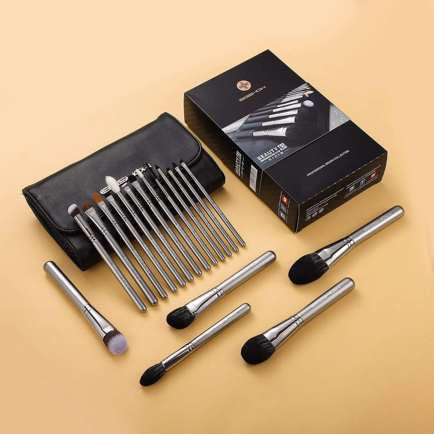 MAGICIAN SERIES - 18 COMPLETE BRUSH KIT - GALAXY SILVER