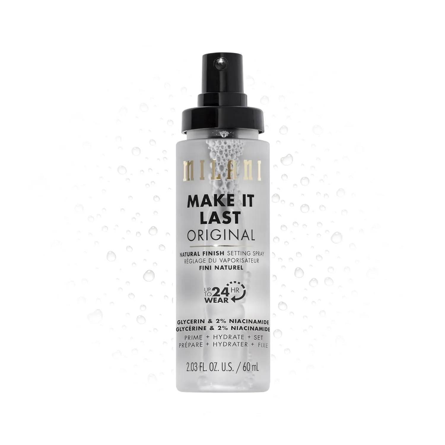 Make It Last Original - Natural Finish Setting Spray 3-In-1 Setting Spray and Primer- Prime   Correct   Set Makeup Finishing Spray and Primer - Long Lasting Makeup Primer and Spray 2.03 Fl. Oz
