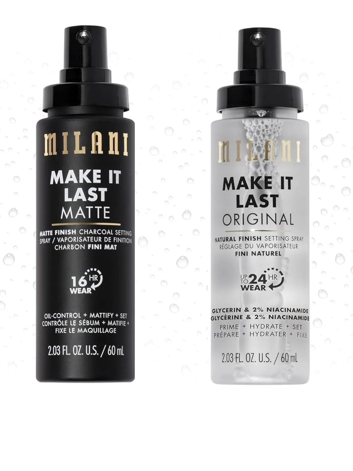 Make It Last Original - Natural Finish Setting Spray 3-In-1 Setting Spray and Primer- Prime   Correct   Set Makeup Finishing Spray and Primer - Long Lasting Makeup Primer and Spray 2.03 Fl. Oz