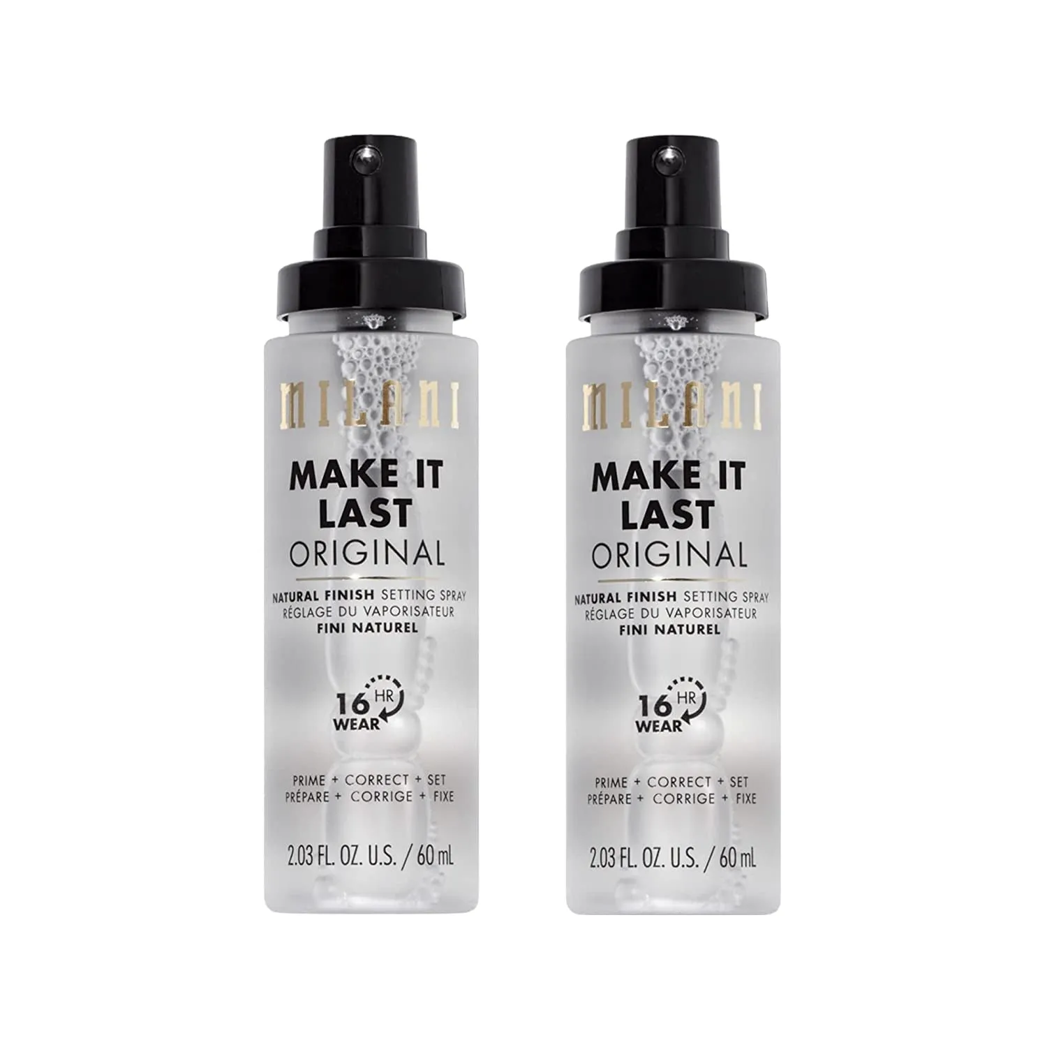 Make It Last Original - Natural Finish Setting Spray 3-In-1 Setting Spray and Primer- Prime   Correct   Set Makeup Finishing Spray and Primer - Long Lasting Makeup Primer and Spray 2.03 Fl. Oz