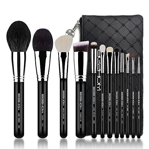 Makeup Brushes 12pcs Professional Cosmetic Brushes,Eigshow Limited Edition Foundation Powder Contour Blush Cosmetic Eye Brush Sets With Luxury Cosmetic Bag