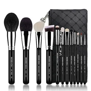 Makeup Brushes 12pcs Professional Cosmetic Brushes,Eigshow Limited Edition Foundation Powder Contour Blush Cosmetic Eye Brush Sets With Luxury Cosmetic Bag