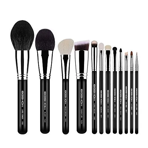 Makeup Brushes 12pcs Professional Cosmetic Brushes,Eigshow Limited Edition Foundation Powder Contour Blush Cosmetic Eye Brush Sets With Luxury Cosmetic Bag