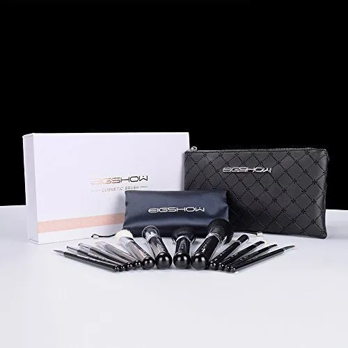 Makeup Brushes 12pcs Professional Cosmetic Brushes,Eigshow Limited Edition Foundation Powder Contour Blush Cosmetic Eye Brush Sets With Luxury Cosmetic Bag