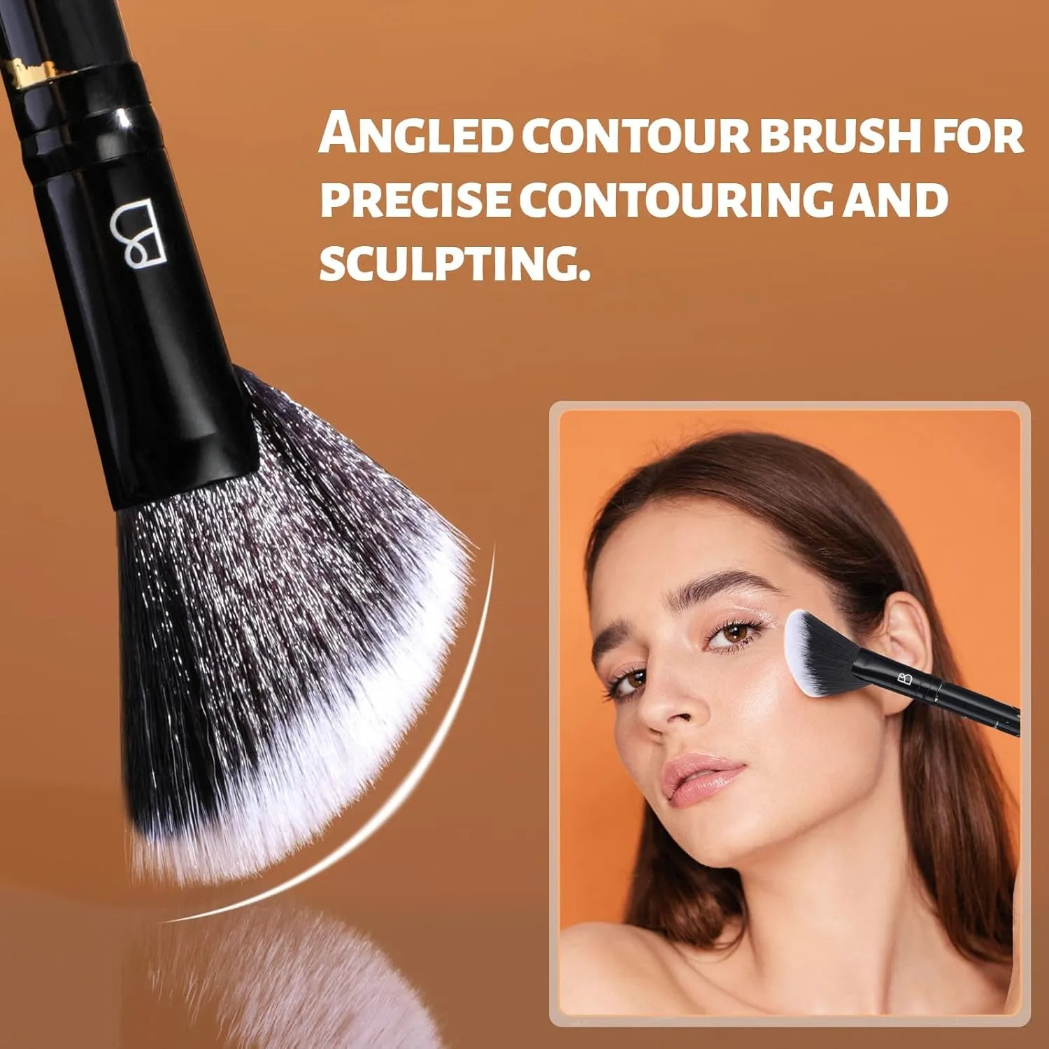 Makeup Brushes NO Smell 10 PCS Set Black Color Synthetic Foundation Powder Concealers Eyeshadows with Black Case