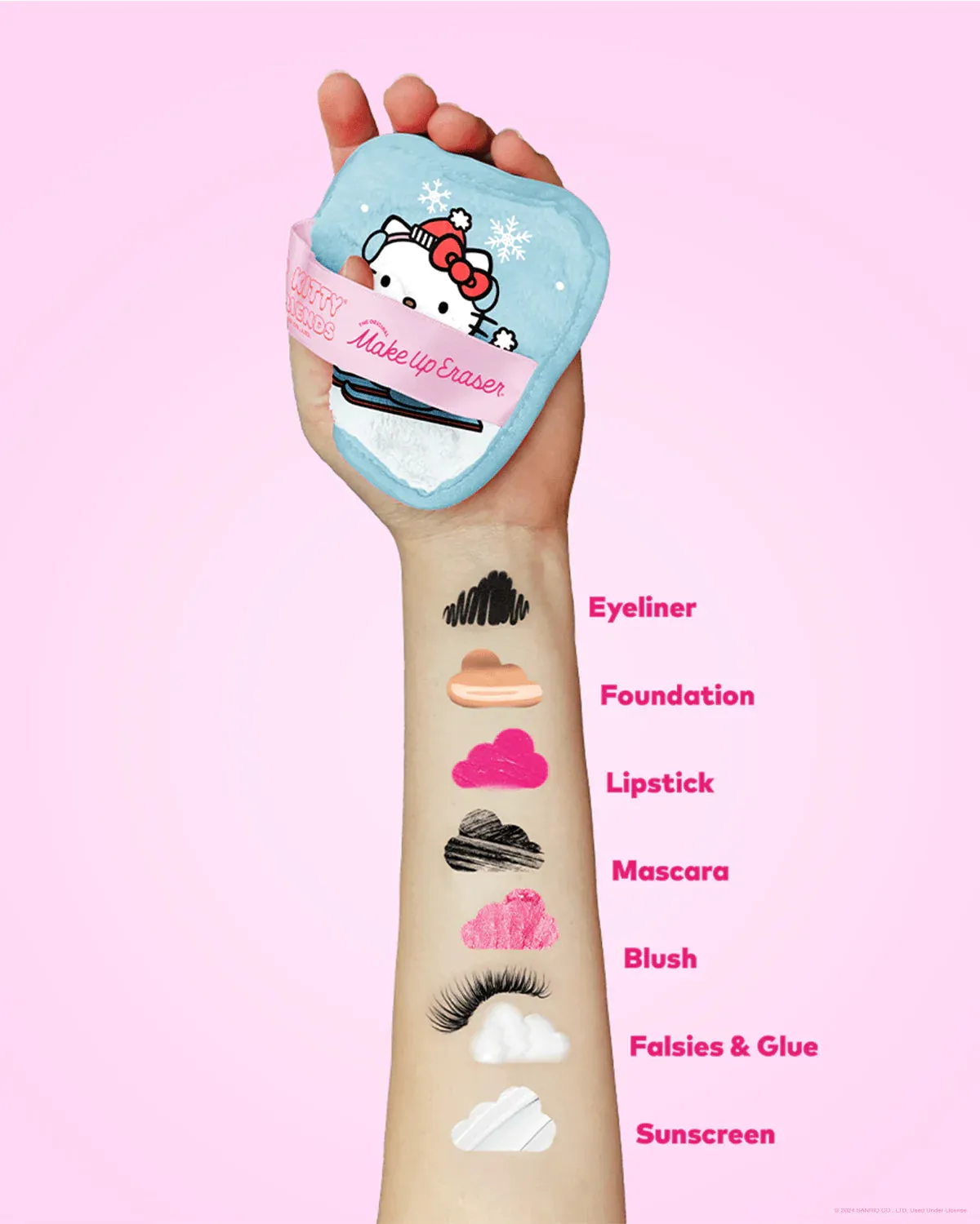 Makeup Eraser Hello Kitty & Friends Aspen Vacation 7-Day Set © Sanrio