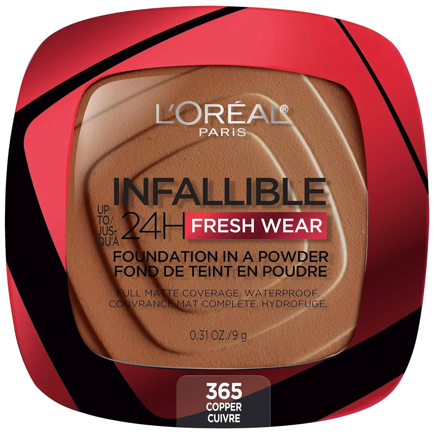 Makeup Infallible Fresh Wear Foundation in a Powder, up to 24H Wear, Waterproof, Ivory Buff, 0.31 Oz.