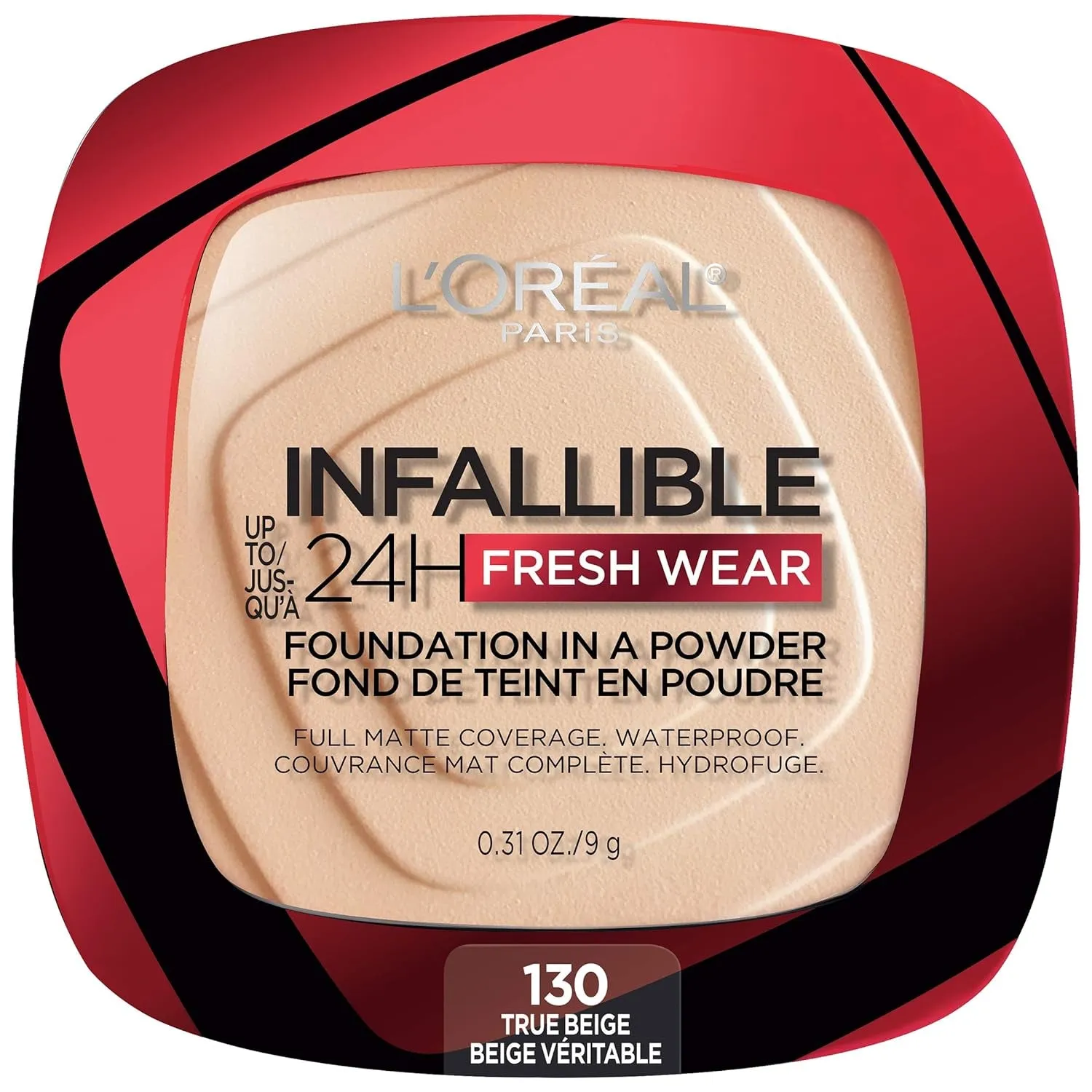 Makeup Infallible Fresh Wear Foundation in a Powder, up to 24H Wear, Waterproof, Ivory Buff, 0.31 Oz.