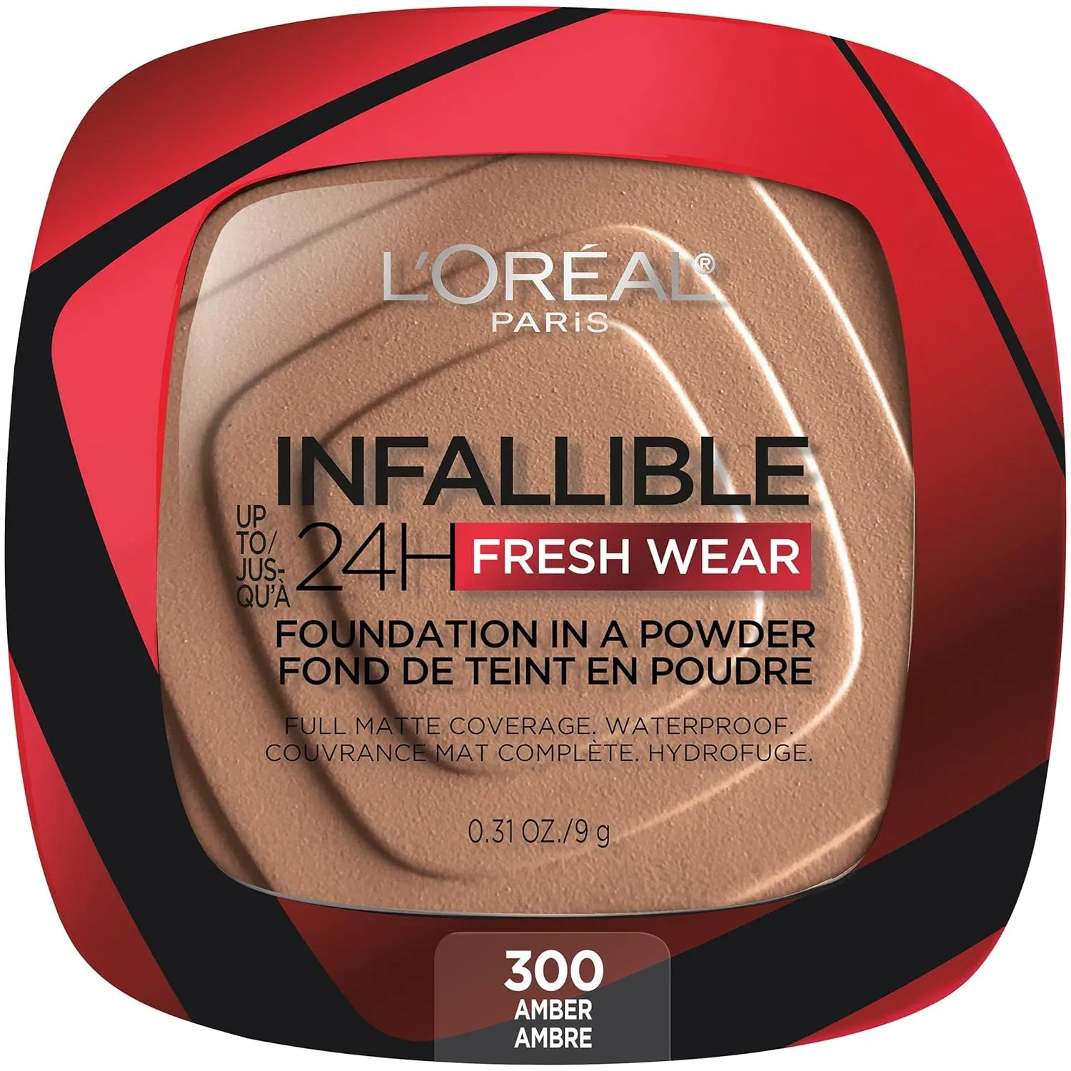 Makeup Infallible Fresh Wear Foundation in a Powder, up to 24H Wear, Waterproof, Ivory Buff, 0.31 Oz.
