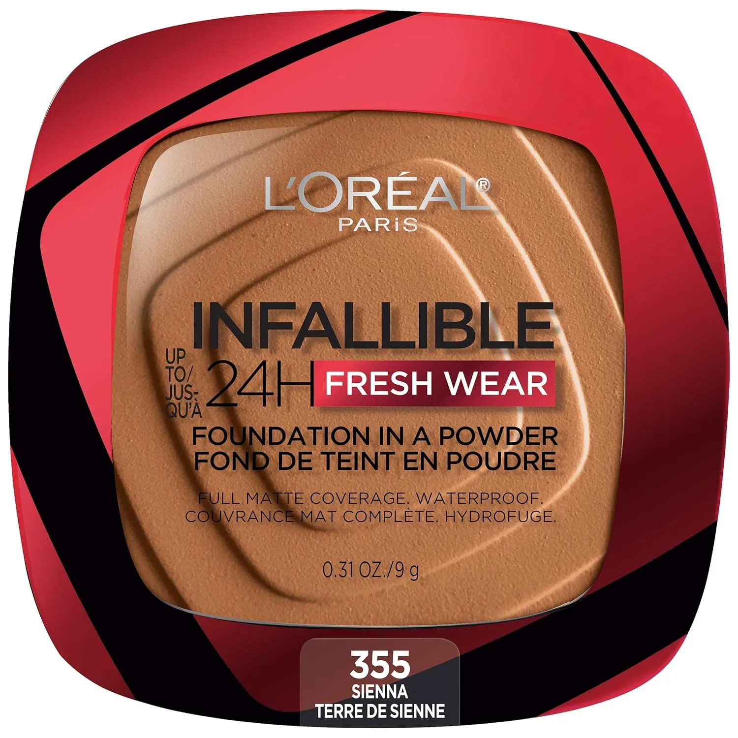 Makeup Infallible Fresh Wear Foundation in a Powder, up to 24H Wear, Waterproof, Ivory Buff, 0.31 Oz.