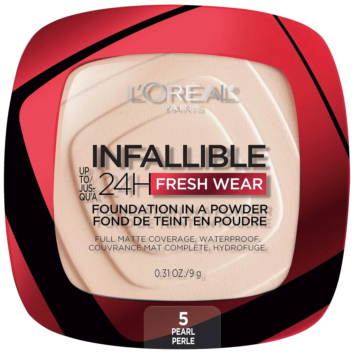 Makeup Infallible Fresh Wear Foundation in a Powder, up to 24H Wear, Waterproof, Ivory Buff, 0.31 Oz.