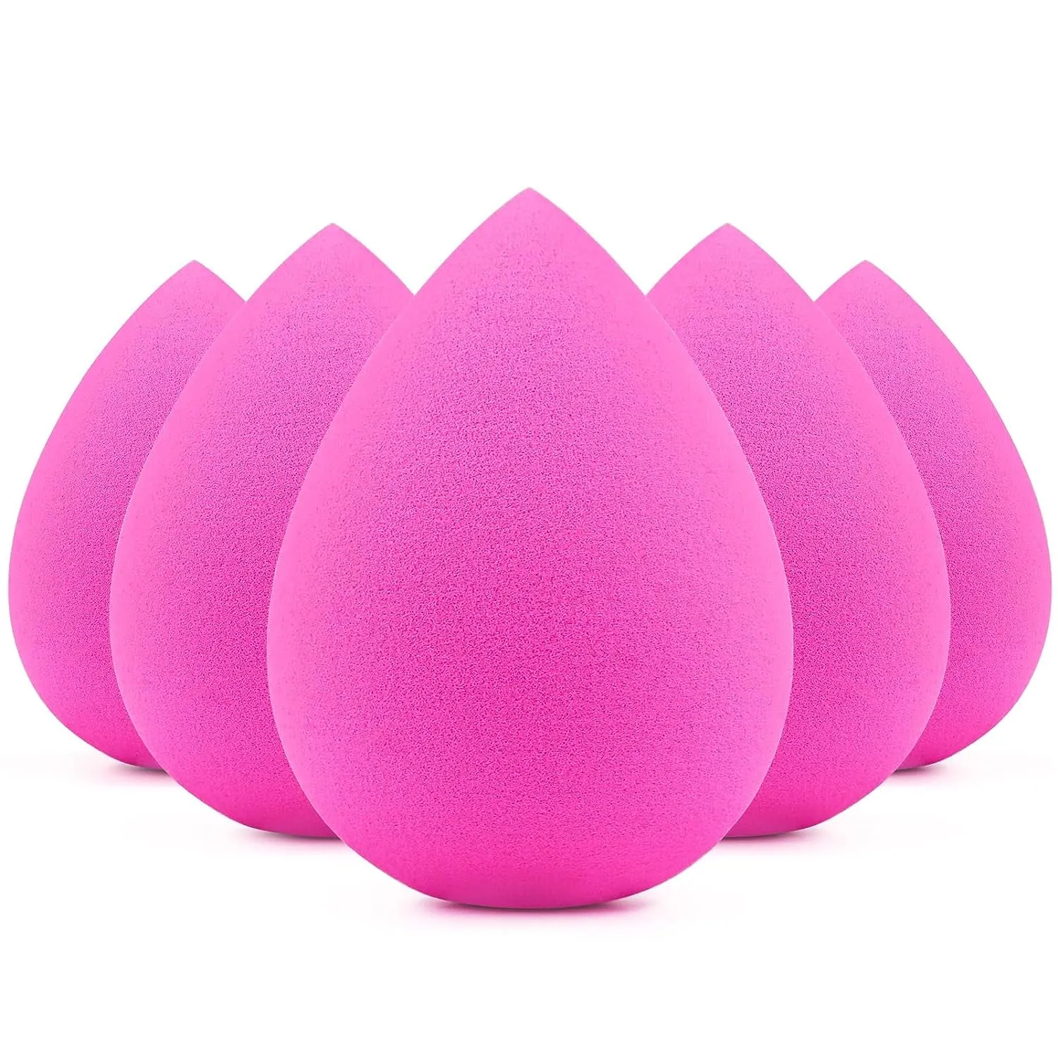 Makeup Sponge 5 Pcs Set, Latex-Free Boun Boun Beauty Sponge for Blending, Makeup Sponges for Foundation Liquid Cream and Powder. Blender for Enhanced Make up Application, Gift for Women