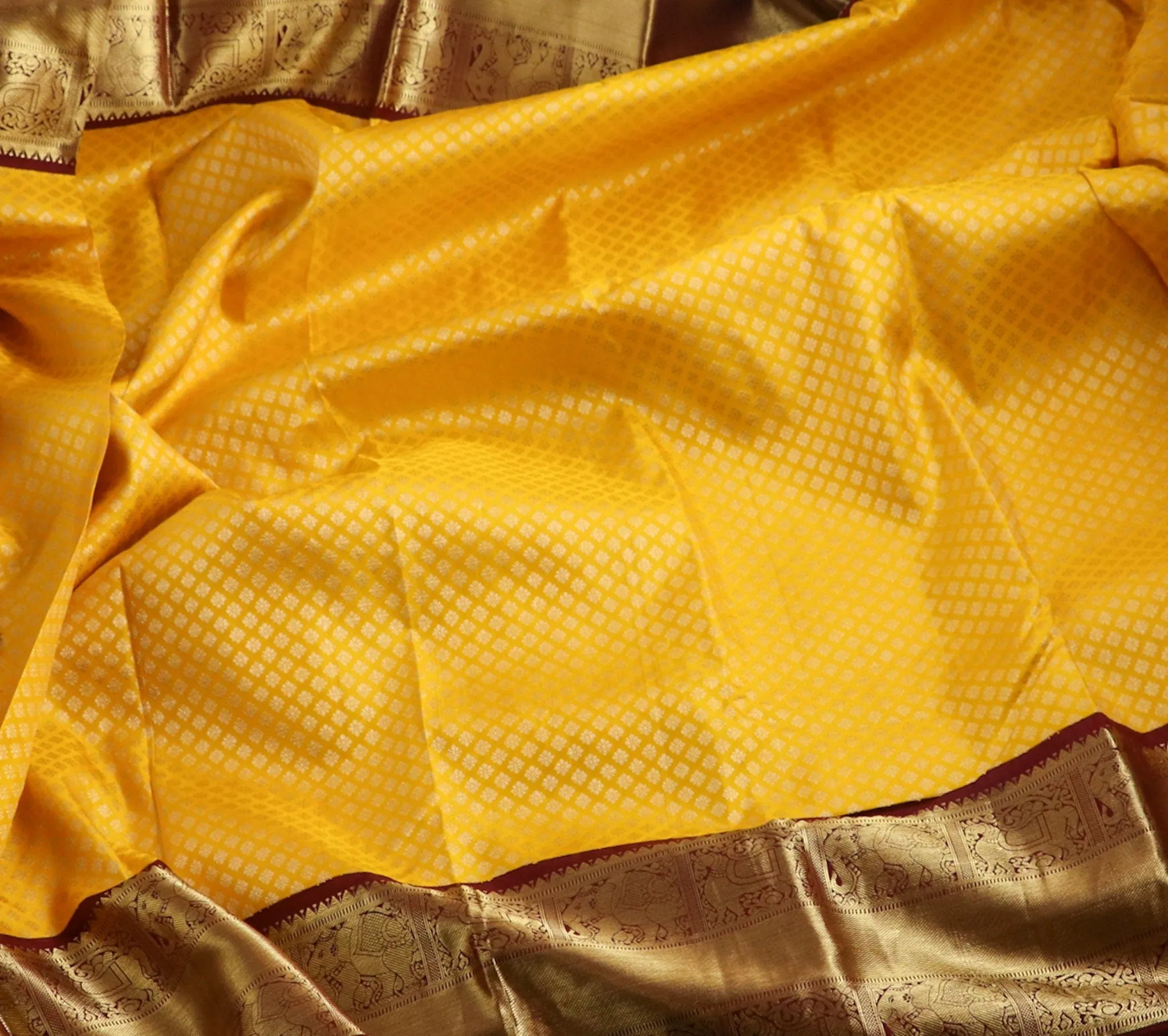 Mango Yellow maroon pattu saree zari Saree handloom saree stitched blouse purple saree pink saree party wear saree silk saree wedding saree