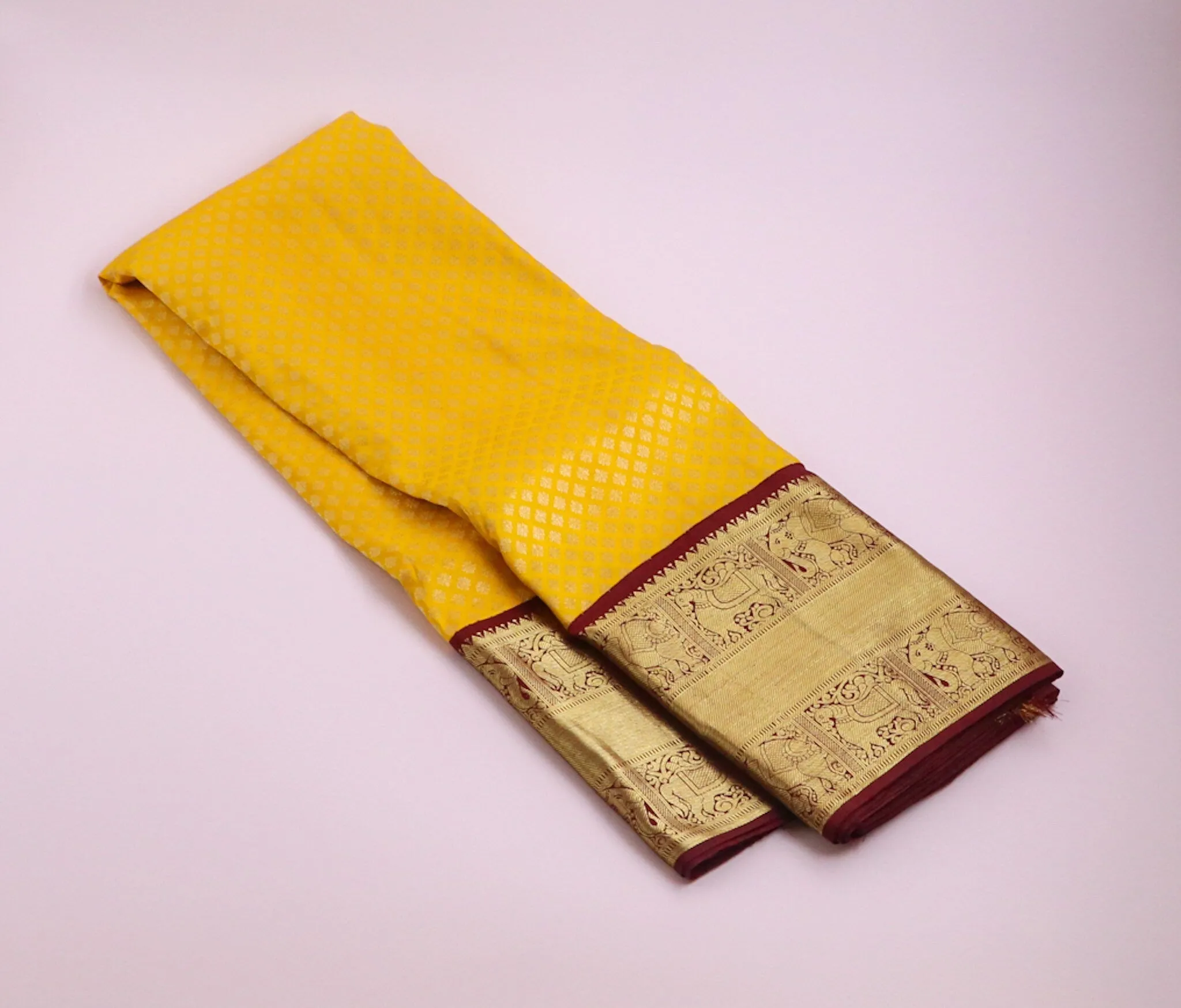 Mango Yellow maroon pattu saree zari Saree handloom saree stitched blouse purple saree pink saree party wear saree silk saree wedding saree