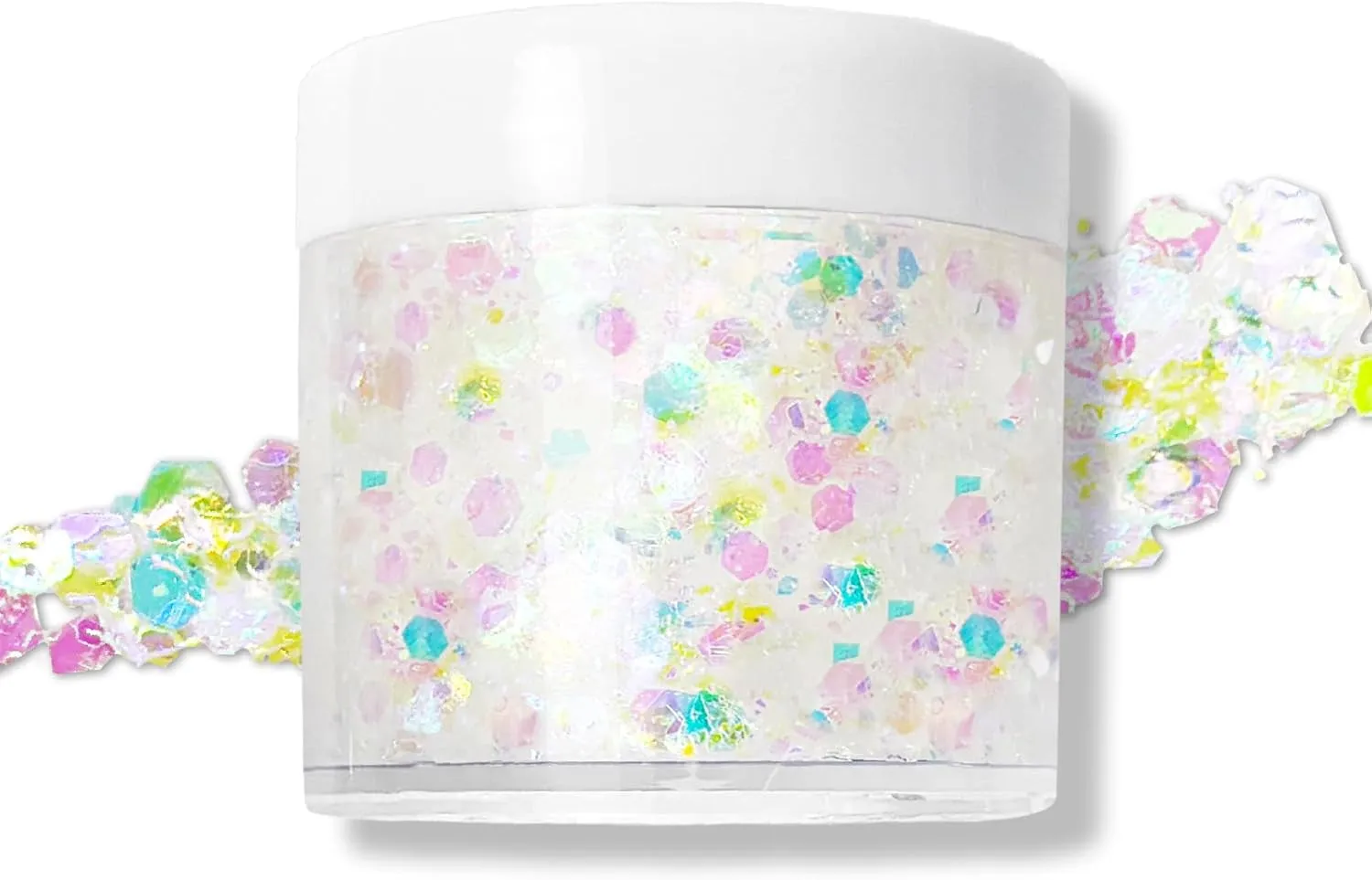 Mardi Gras Glitter Gel for Body, Face, Hair and Lip, Color Changing Glitter Gel under Light (Mardi Gras)