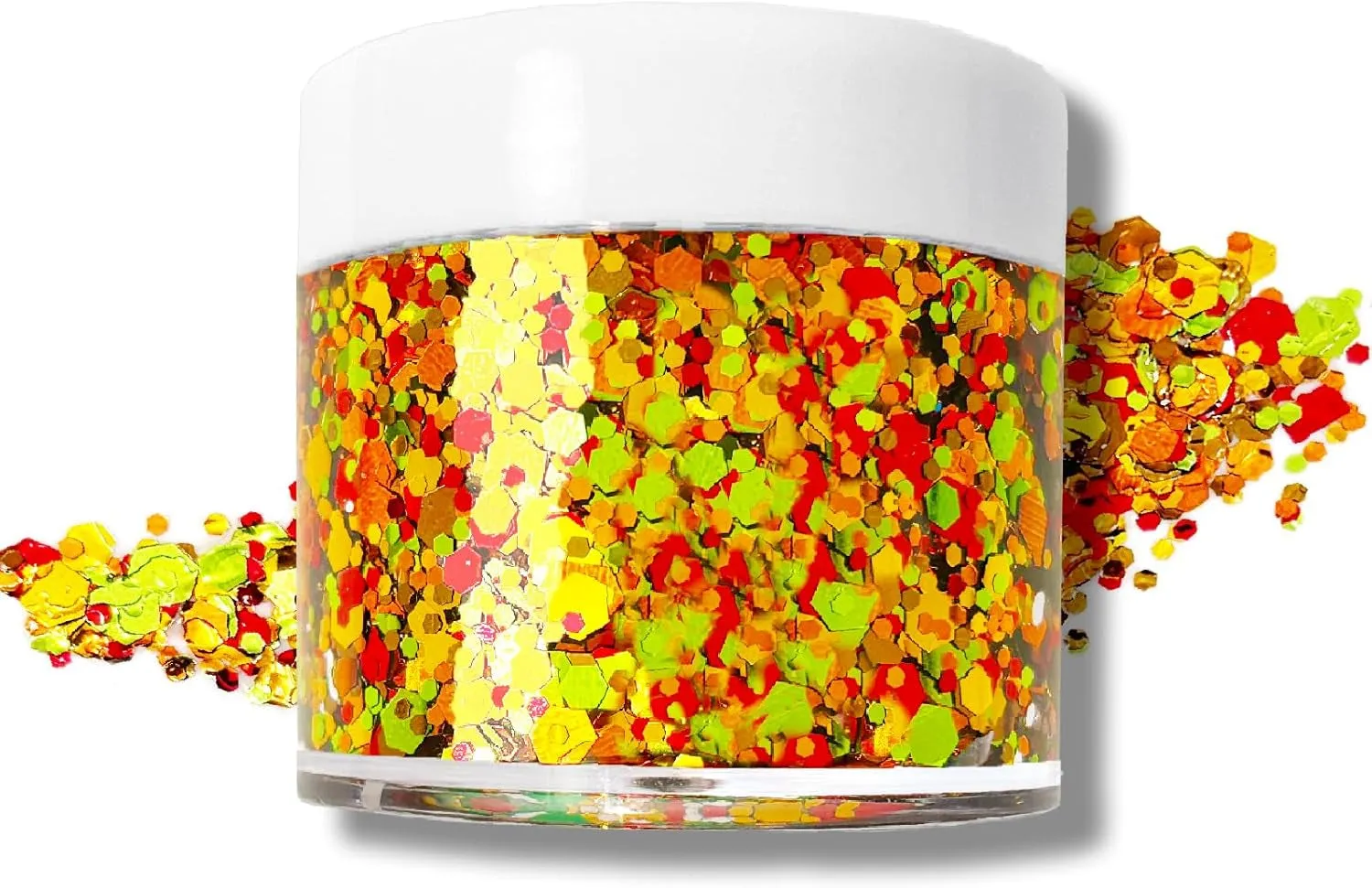 Mardi Gras Glitter Gel for Body, Face, Hair and Lip, Color Changing Glitter Gel under Light (Mardi Gras)