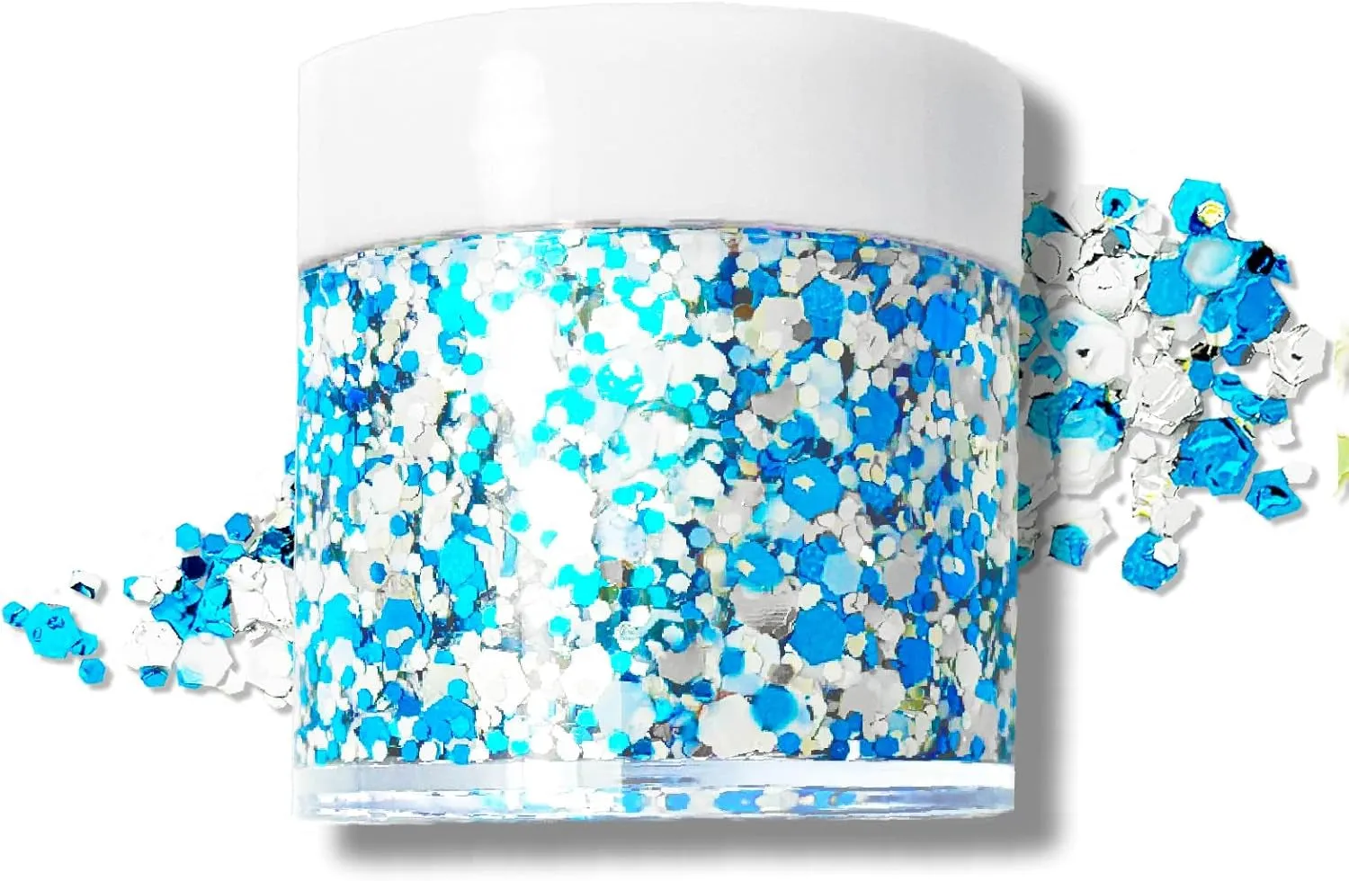 Mardi Gras Glitter Gel for Body, Face, Hair and Lip, Color Changing Glitter Gel under Light (Mardi Gras)