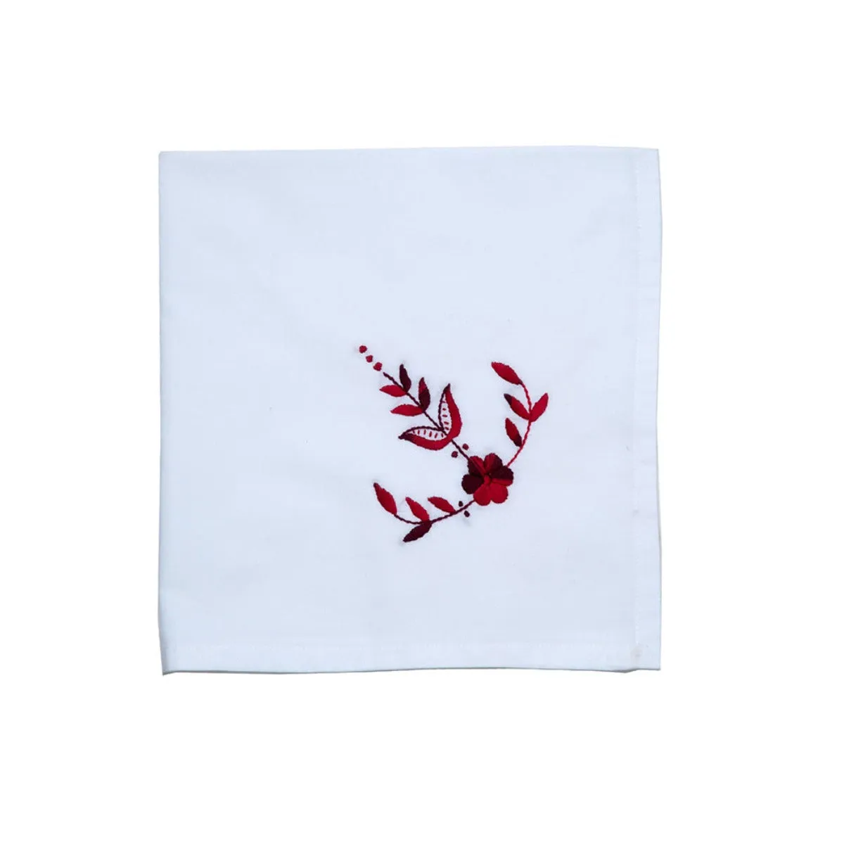 Marigold Living Embroidered Floral Cotton Napkin, Set of 6