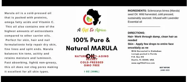 Marula Oil - 100% Pure & Natural
