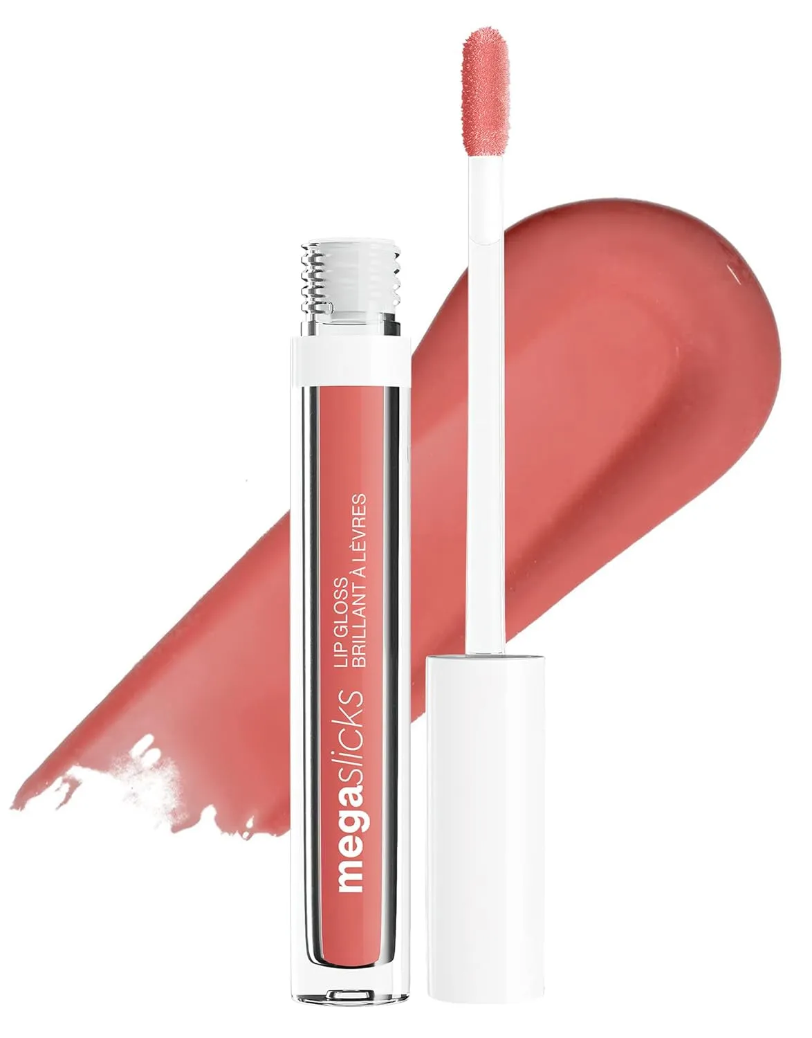 Megaslicks Lip Gloss, Ultra-Glossy, Vitamin-E Enriched, Ultra-Gloss High Shine Moisturizing, Cruelty-Free & Vegan - Crystal Clear