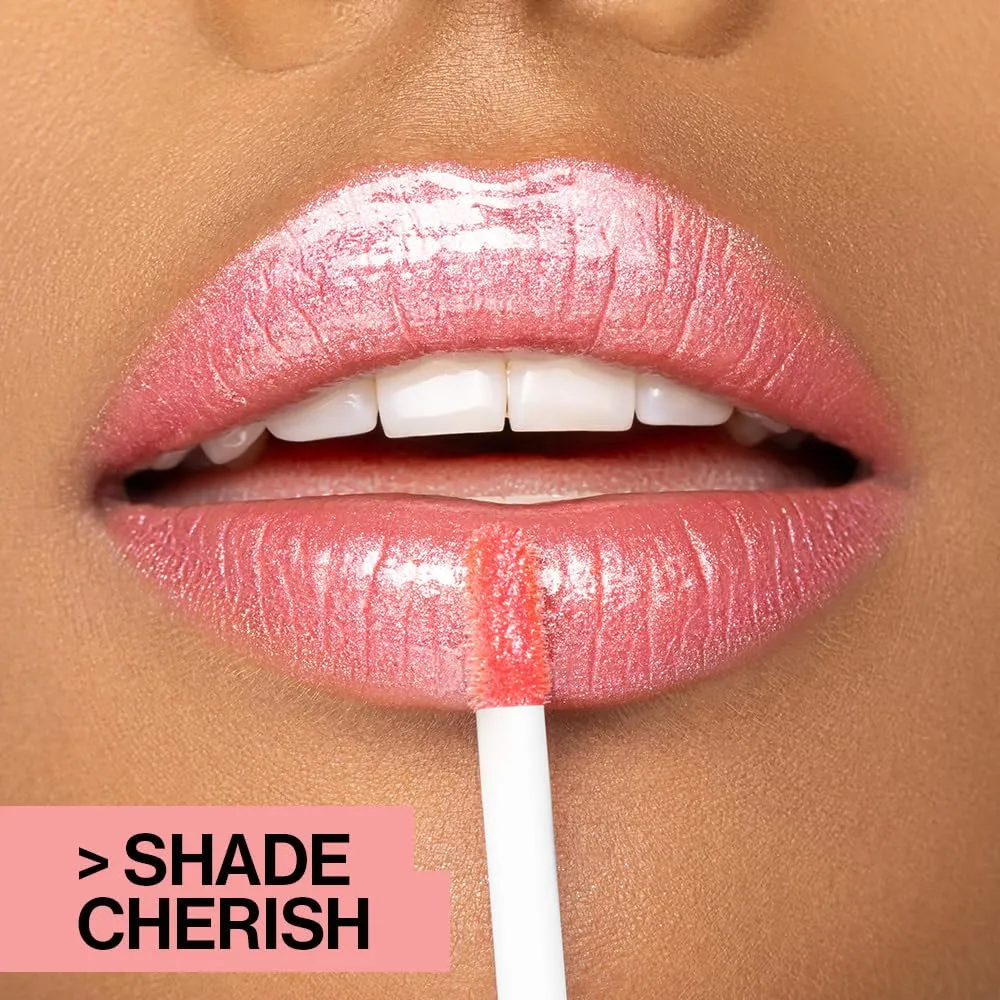 Megaslicks Lip Gloss, Ultra-Glossy, Vitamin-E Enriched, Ultra-Gloss High Shine Moisturizing, Cruelty-Free & Vegan - Crystal Clear
