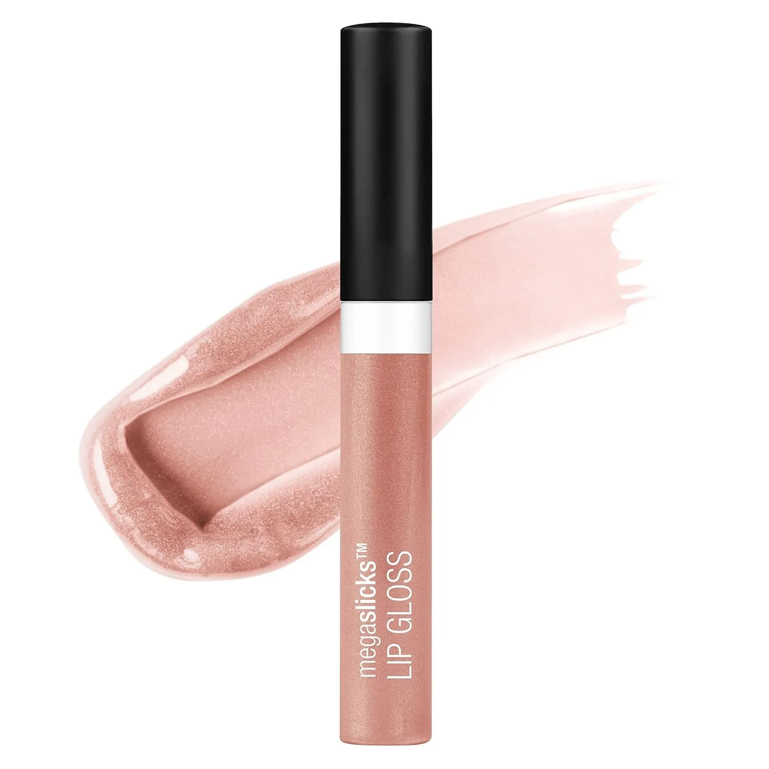Megaslicks Lip Gloss, Ultra-Glossy, Vitamin-E Enriched, Ultra-Gloss High Shine Moisturizing, Cruelty-Free & Vegan - Crystal Clear