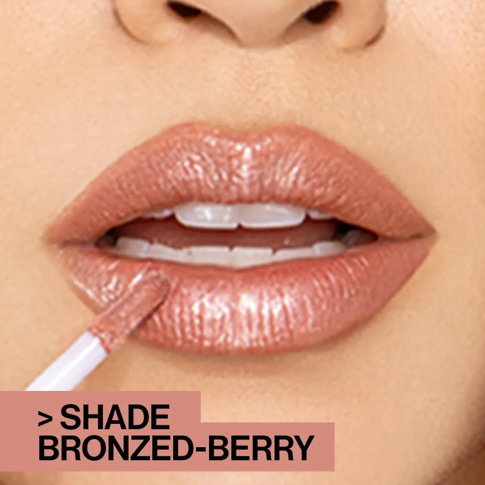 Megaslicks Lip Gloss, Ultra-Glossy, Vitamin-E Enriched, Ultra-Gloss High Shine Moisturizing, Cruelty-Free & Vegan - Crystal Clear