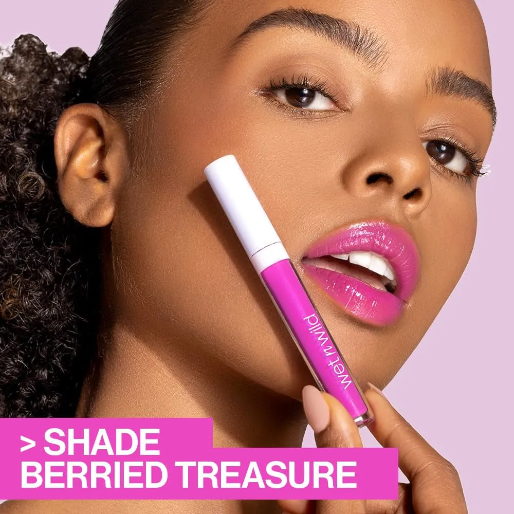 Megaslicks Lip Gloss, Ultra-Glossy, Vitamin-E Enriched, Ultra-Gloss High Shine Moisturizing, Cruelty-Free & Vegan - Crystal Clear