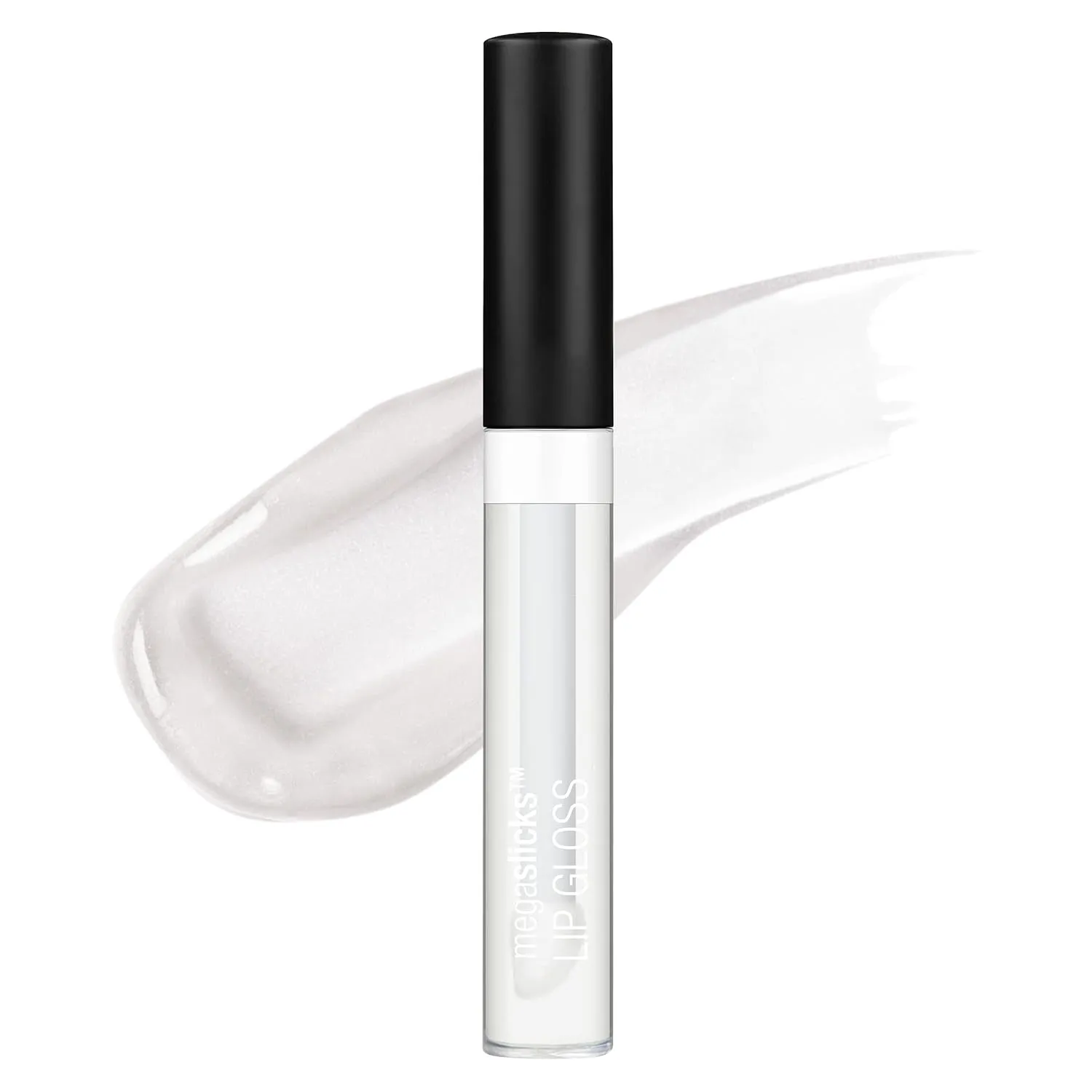 Megaslicks Lip Gloss, Ultra-Glossy, Vitamin-E Enriched, Ultra-Gloss High Shine Moisturizing, Cruelty-Free & Vegan - Crystal Clear