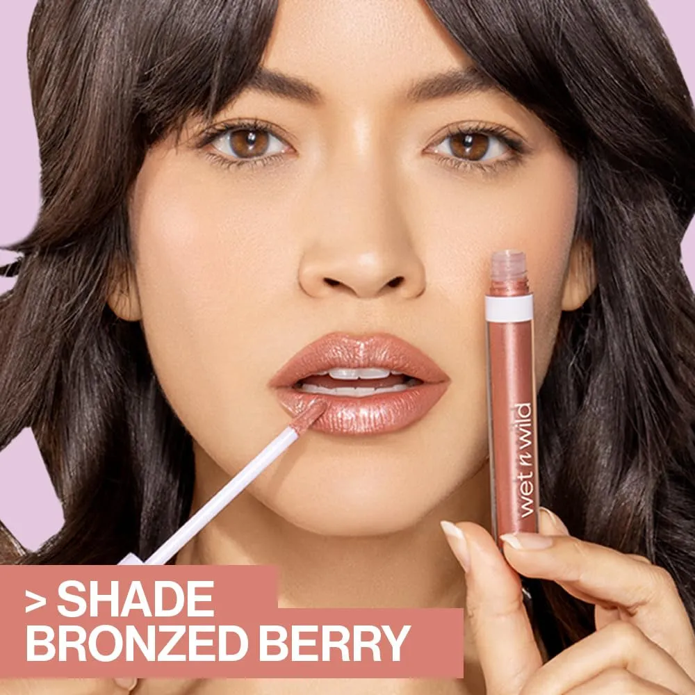 Megaslicks Lip Gloss, Ultra-Glossy, Vitamin-E Enriched, Ultra-Gloss High Shine Moisturizing, Cruelty-Free & Vegan - Crystal Clear