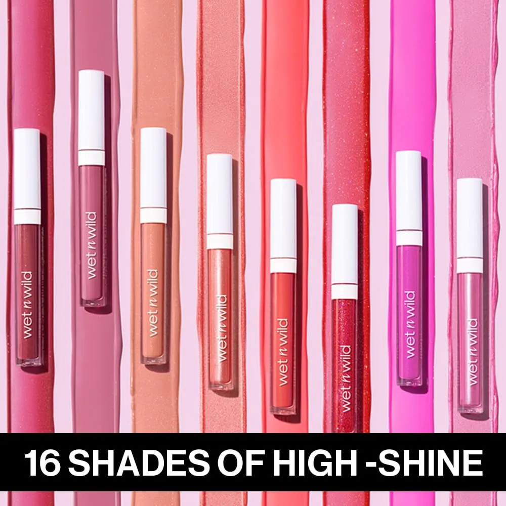 Megaslicks Lip Gloss, Ultra-Glossy, Vitamin-E Enriched, Ultra-Gloss High Shine Moisturizing, Cruelty-Free & Vegan - Crystal Clear