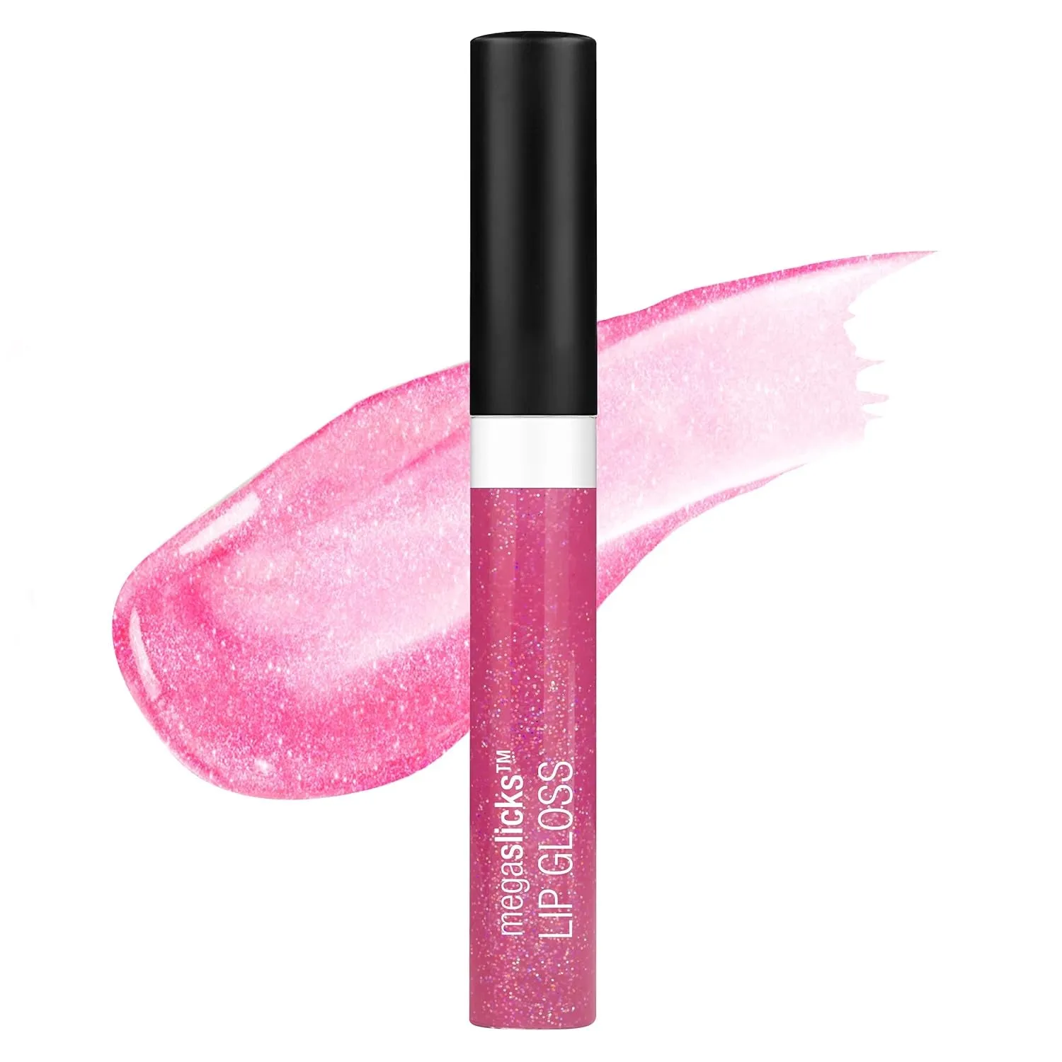 Megaslicks Lip Gloss, Ultra-Glossy, Vitamin-E Enriched, Ultra-Gloss High Shine Moisturizing, Cruelty-Free & Vegan - Crystal Clear