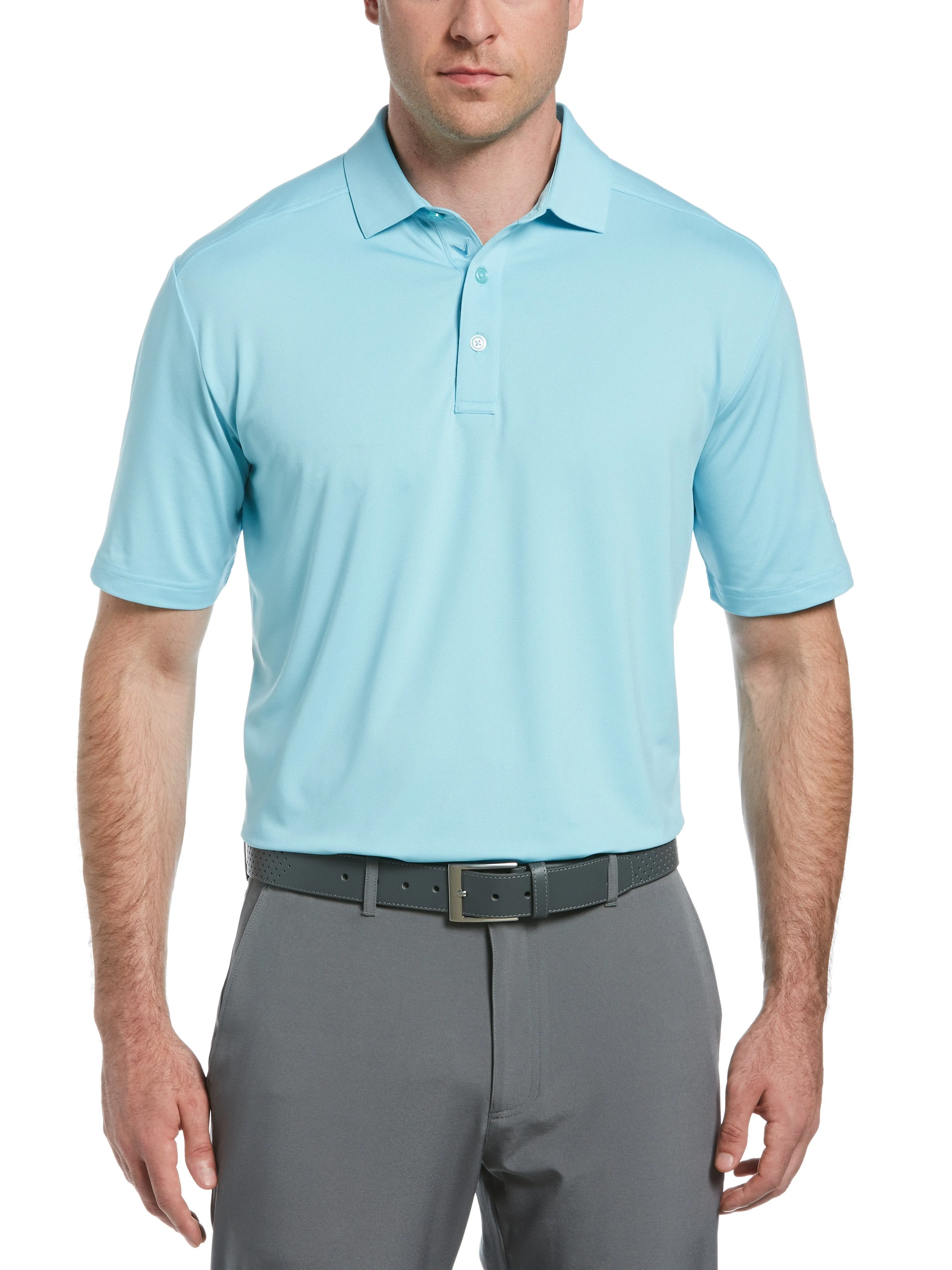 Mens Cooling Micro Hex Polo