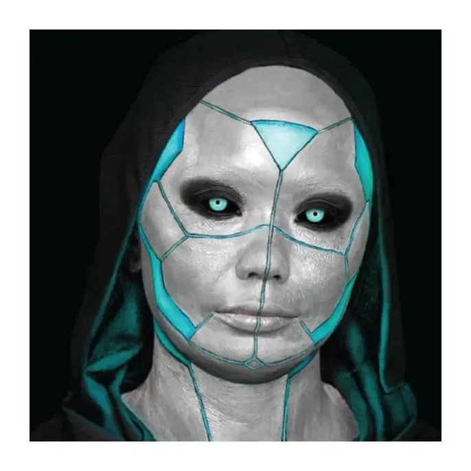 Metallic Silver Fx Makeup