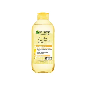 Micellar Water with Vitamin C, Facial Cleanser & Makeup Remover, Brightening & Hydrating, for All Skin Types, Vegan, Cruelty Free, 13.5 Fl Oz (400Ml), 1 Count