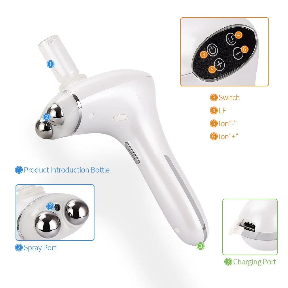 Microcurrent Facial Massager Nutritional Penetration Rejuvenation Beauty Device