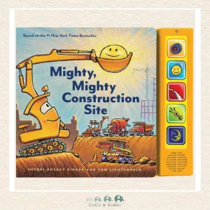 Mighty, Mighty Construction Site Sound Book (Books for 1 Year Olds, Interactive Sound Book, Construction Sound Book)