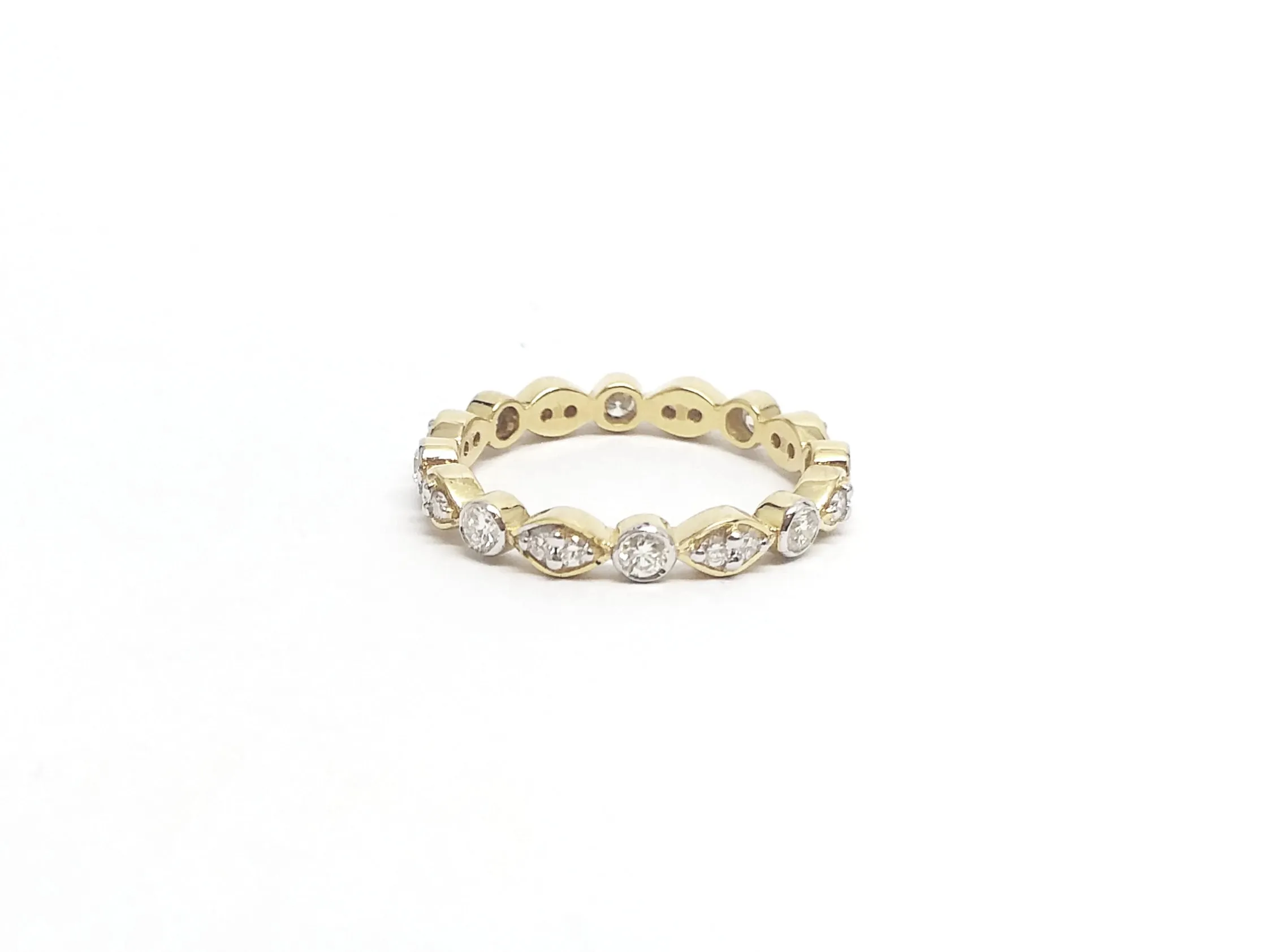 Milgrain Marquise and Dot Diamond Ring AD NO. 2087