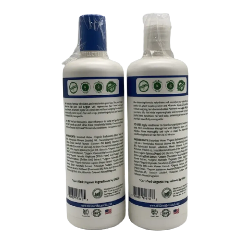 Mill Creek Botanicals Jojoba Balancing Formula Shampoo & Conditioner 16 oz